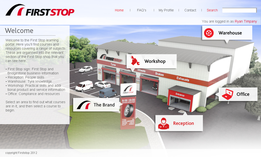 First Stop / Bridgestone Tyres Moodle First Stop / Bridgestone Tyres Moodle Screenshot